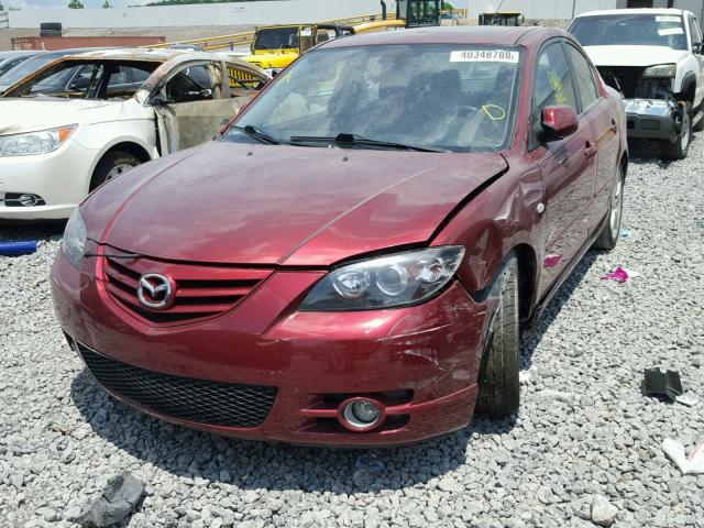 JM1BK323061413387 - 2006 MAZDA 3 S RED photo 2