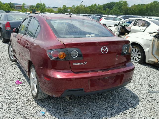 JM1BK323061413387 - 2006 MAZDA 3 S RED photo 3