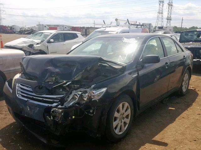 4T1BB46K89U094245 - 2009 TOYOTA CAMRY HYBR BLACK photo 2