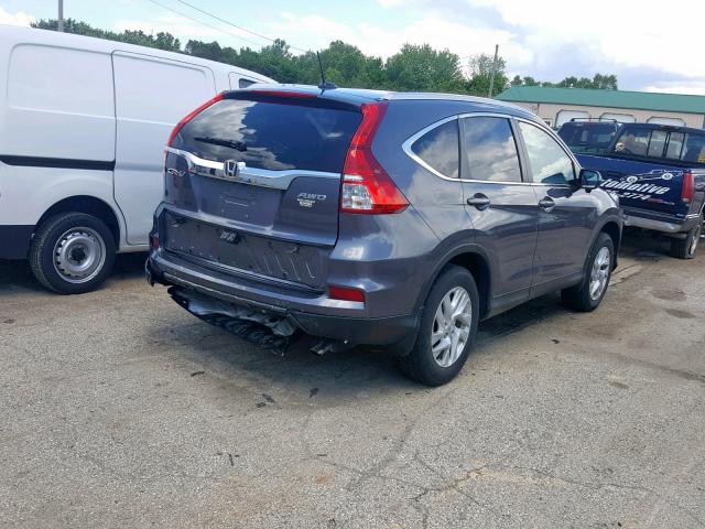 5J6RM4H70GL053658 - 2016 HONDA CR-V EXL GRAY photo 4