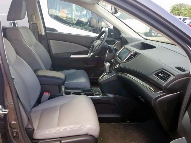 5J6RM4H70GL053658 - 2016 HONDA CR-V EXL GRAY photo 5