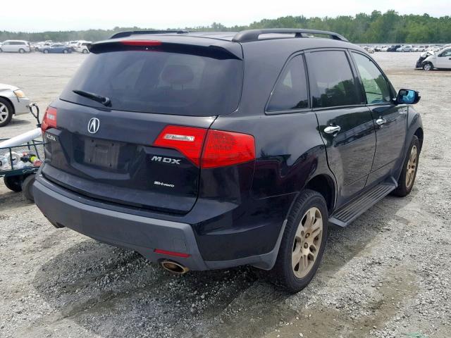 2HNYD28248H507624 - 2008 ACURA MDX BLACK photo 4