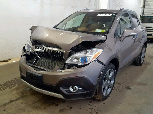 KL4CJGSB0EB615784 - 2014 BUICK ENCORE GRAY photo 2