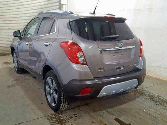 KL4CJGSB0EB615784 - 2014 BUICK ENCORE GRAY photo 3