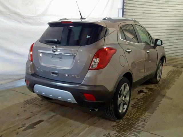 KL4CJGSB0EB615784 - 2014 BUICK ENCORE GRAY photo 4