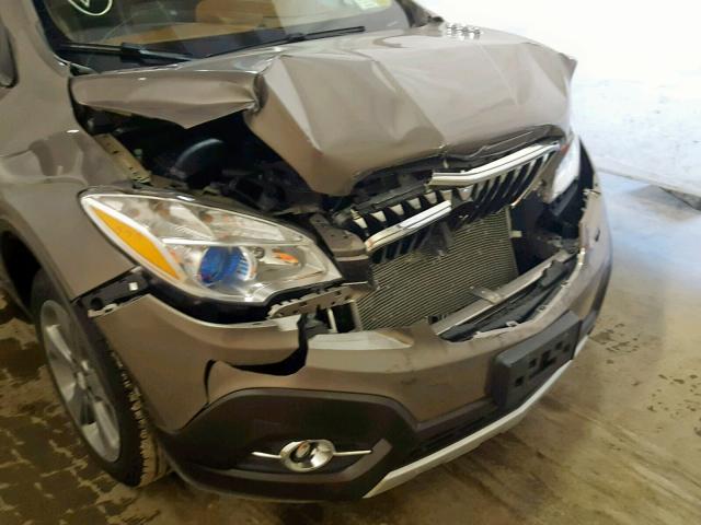 KL4CJGSB0EB615784 - 2014 BUICK ENCORE GRAY photo 9