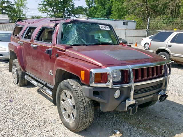 5GTDN13E178173174 - 2007 HUMMER H3 BURGUNDY photo 1