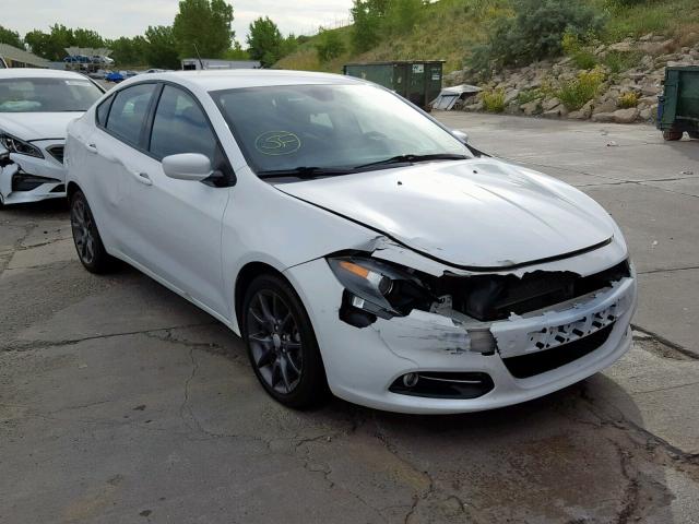 1C3CDFBB4FD331561 - 2015 DODGE DART SXT WHITE photo 1