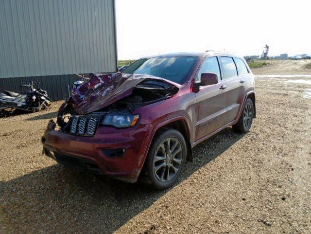 1C4RJFAG3JC346918 - 2018 JEEP GRAND CHER MAROON photo 2