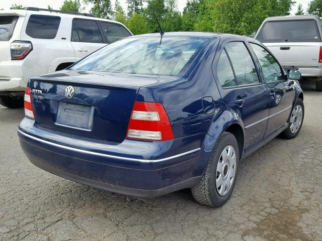 3VWRK69M64M020974 - 2004 VOLKSWAGEN JETTA GL BLUE photo 4