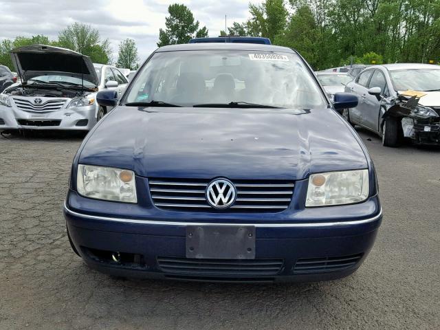 3VWRK69M64M020974 - 2004 VOLKSWAGEN JETTA GL BLUE photo 9