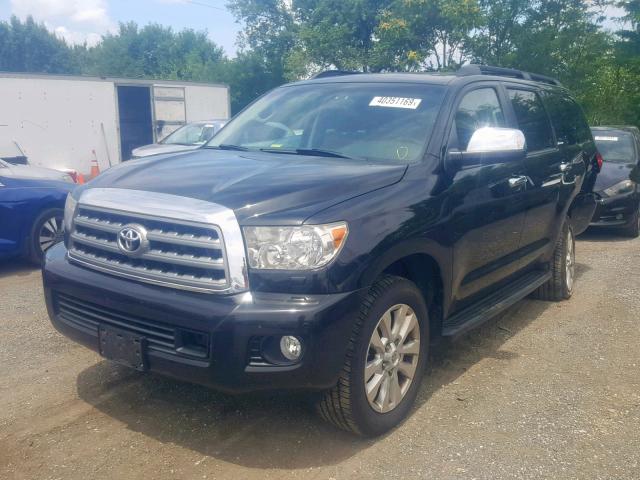 5TDDY5G12CS067688 - 2012 TOYOTA SEQUOIA PL BLACK photo 2