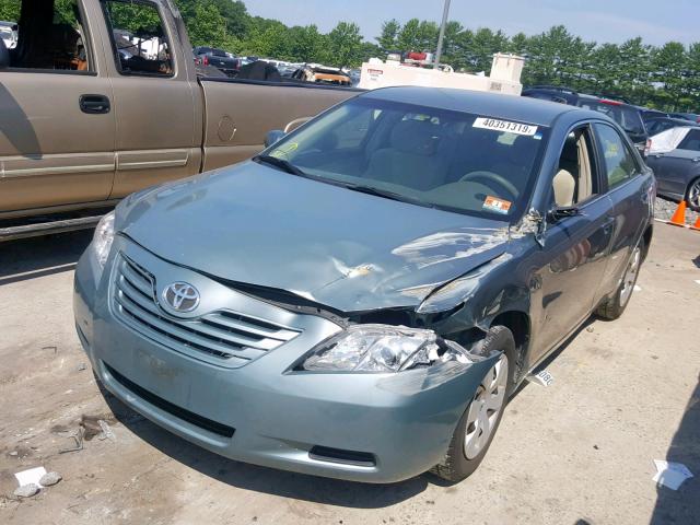 4T1BE46K27U635553 - 2007 TOYOTA CAMRY NEW GREEN photo 2