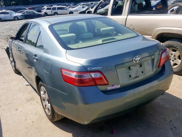 4T1BE46K27U635553 - 2007 TOYOTA CAMRY NEW GREEN photo 3