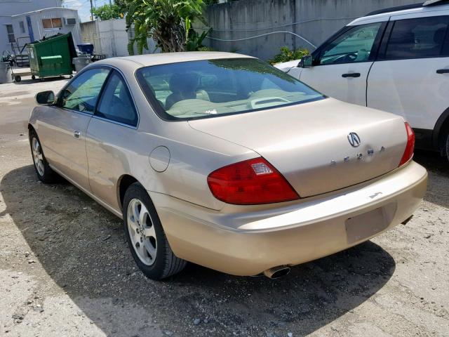 19UYA42441A015914 - 2001 ACURA 3.2CL GOLD photo 3