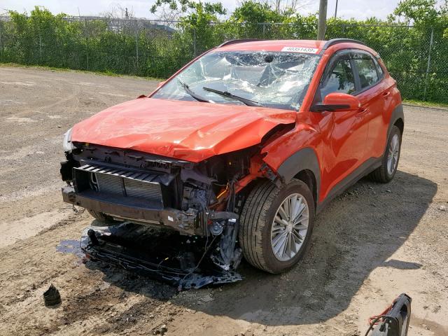 KM8K22AA4JU166730 - 2018 HYUNDAI KONA SEL ORANGE photo 2