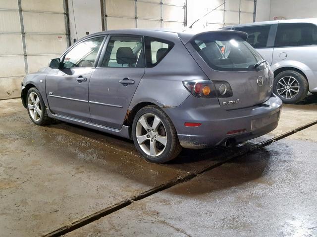 JM1BK343551227033 - 2005 MAZDA 3 HATCHBAC GRAY photo 3