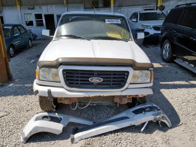 1FTYR10U77PA44452 - 2007 FORD RANGER WHITE photo 9