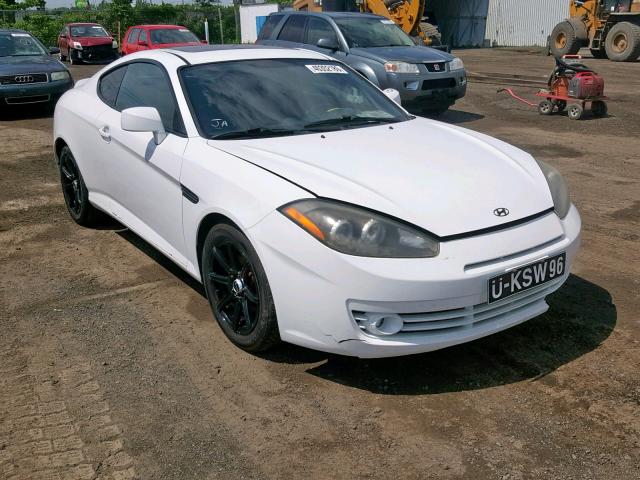 KMHHM65D48U281466 - 2008 HYUNDAI TIBURON GS WHITE photo 1