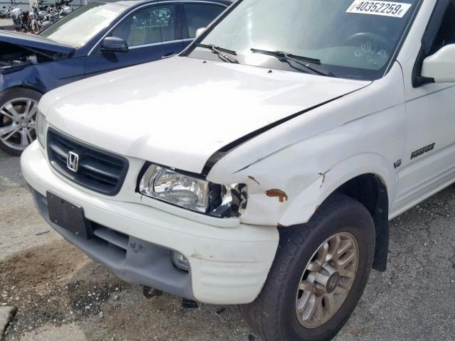 4S6CK58WX14416969 - 2001 HONDA PASSPORT E თეთრი ფოტო 9