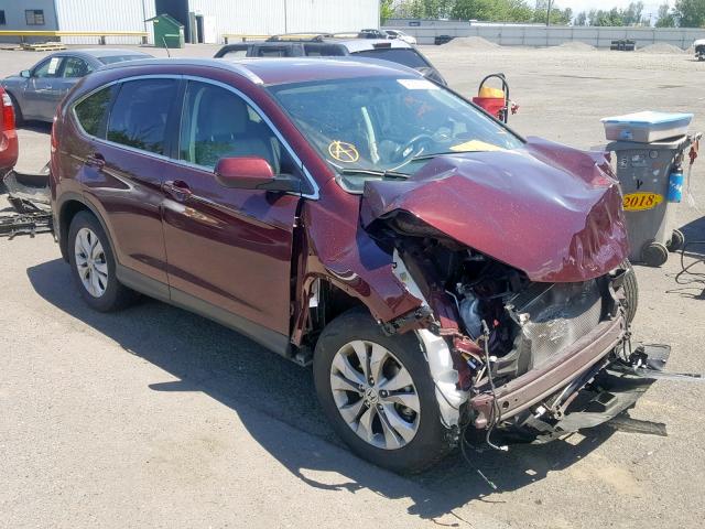 5J6RM4H74EL080214 - 2014 HONDA CR-V EXL MAROON photo 1