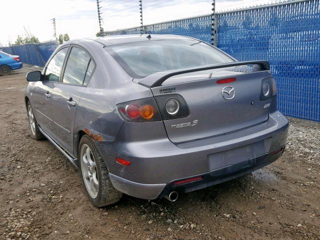 JM1BK123461470096 - 2006 MAZDA 3 S GRAY photo 3