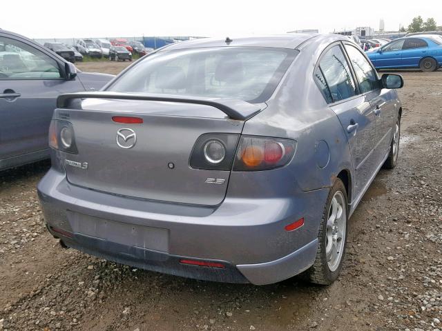 JM1BK123461470096 - 2006 MAZDA 3 S GRAY photo 4