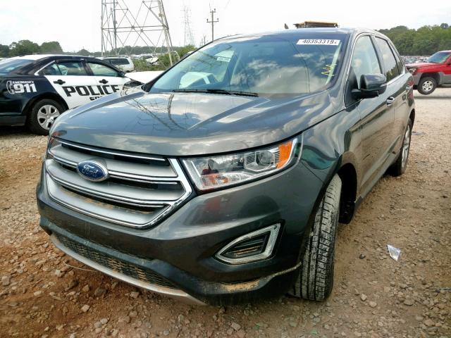 2FMPK3K96HBB20168 - 2017 FORD EDGE TITAN GRAY photo 2