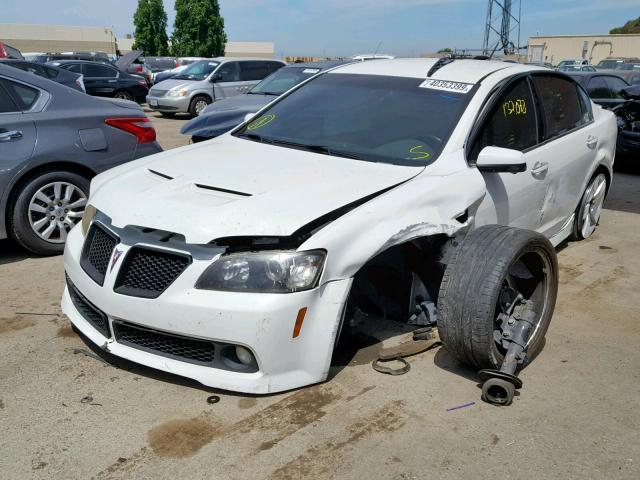 6G2EC57Y29L170692 - 2009 PONTIAC G8 GT WHITE photo 2