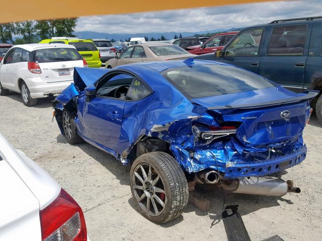 JF1ZCAC19H9603387 - 2017 SUBARU BRZ 2.0 LI BLUE photo 3