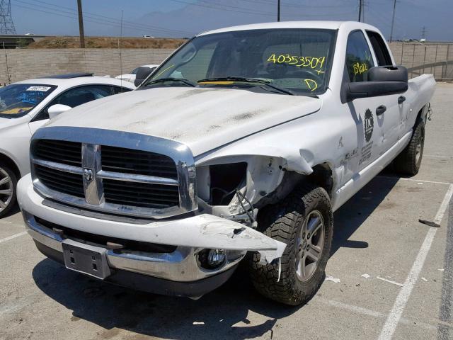 1D7HA18278J134947 - 2008 DODGE RAM 1500 S WHITE photo 2