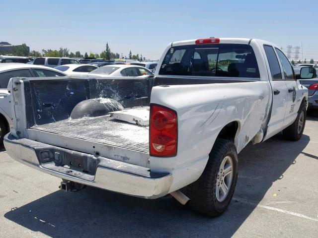 1D7HA18278J134947 - 2008 DODGE RAM 1500 S WHITE photo 4