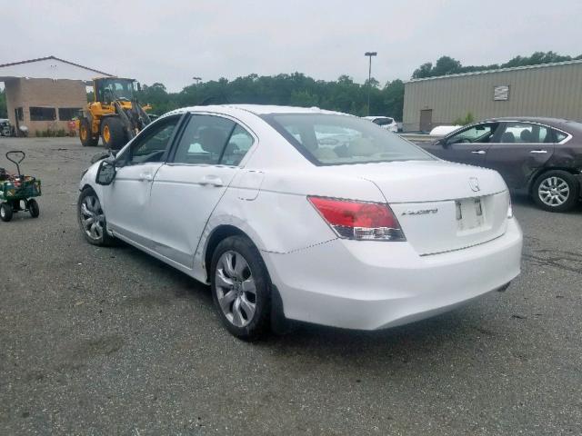 1HGCP26808A129381 - 2008 HONDA ACCORD EXL WHITE photo 3