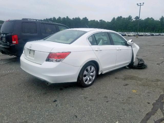 1HGCP26808A129381 - 2008 HONDA ACCORD EXL WHITE photo 4