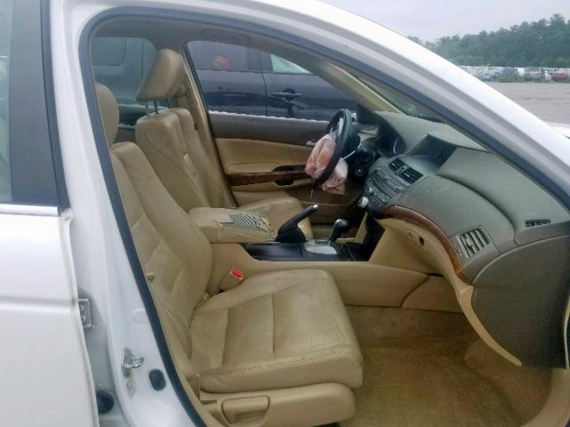 1HGCP26808A129381 - 2008 HONDA ACCORD EXL WHITE photo 5