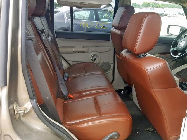 1J8HG58N76C295965 - 2006 JEEP COMMANDER 灰色 照片 6