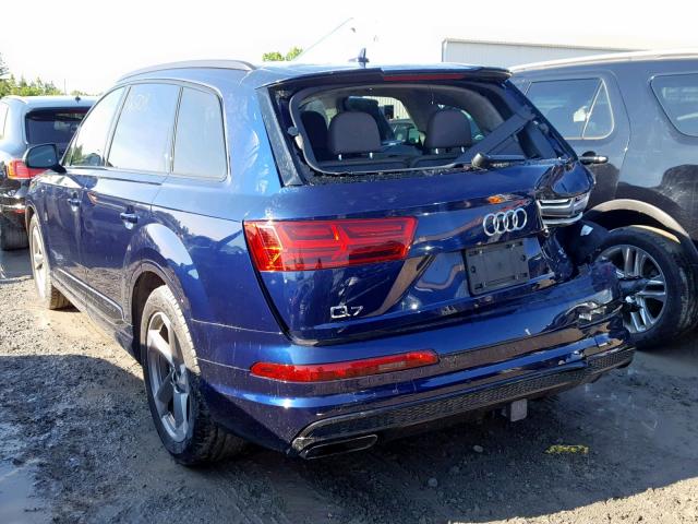 WA1WABF75JD039954 - 2018 AUDI Q7 TECHNIK BLUE photo 3