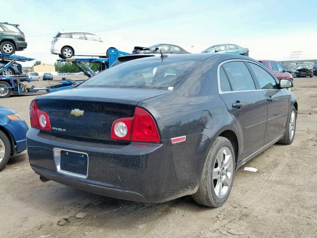 1G1ZC5EBXAF266753 - 2010 CHEVROLET MALIBU 1LT BLACK photo 4