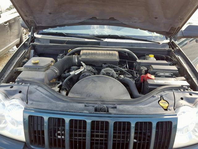 1J4GS48K65C569750 - 2005 JEEP GRAND CHER TEAL photo 7