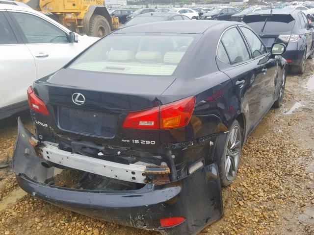 JTHCK262665005726 - 2006 LEXUS IS 250 BLACK photo 4