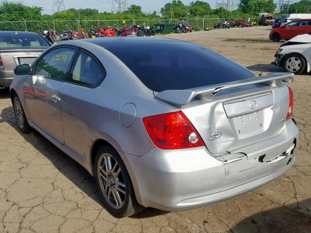 JTKDE177970192033 - 2007 TOYOTA SCION TC ნაცრისფერი ფოტო 3