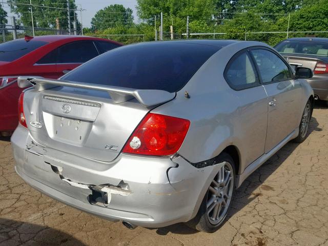 JTKDE177970192033 - 2007 TOYOTA SCION TC ნაცრისფერი ფოტო 4