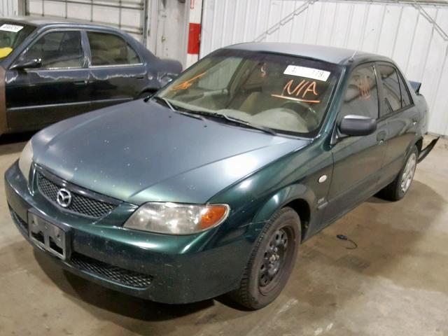 JM1BJ225531215723 - 2003 MAZDA PROTEGE DX GREEN photo 2