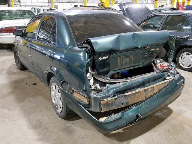 JM1BJ225531215723 - 2003 MAZDA PROTEGE DX GREEN photo 3