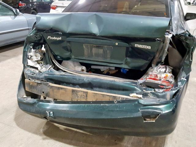 JM1BJ225531215723 - 2003 MAZDA PROTEGE DX GREEN photo 9