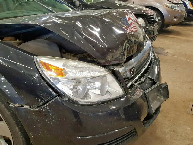 1G8ZS57B19F120822 - 2009 SATURN AURA XE BLACK photo 9