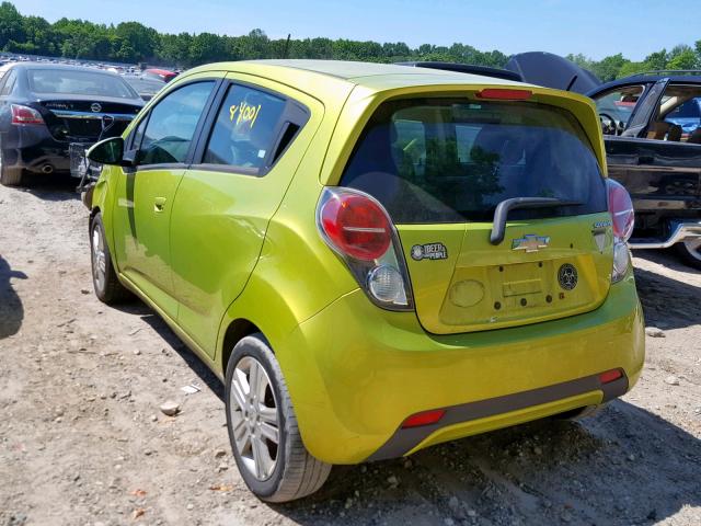 KL8CD6S95DC500961 - 2013 CHEVROLET SPARK 1LT GREEN photo 3