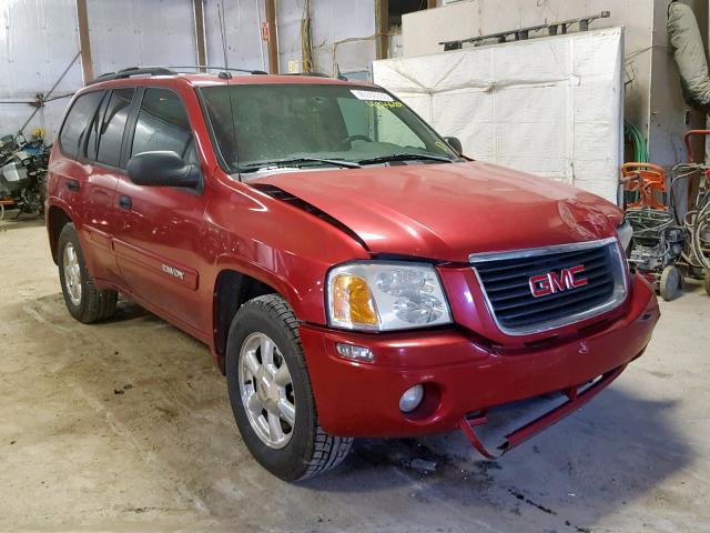 1GKDT13SX42438938 - 2004 GMC ENVOY RED photo 1