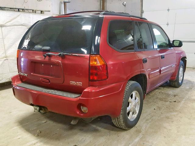 1GKDT13SX42438938 - 2004 GMC ENVOY RED photo 4