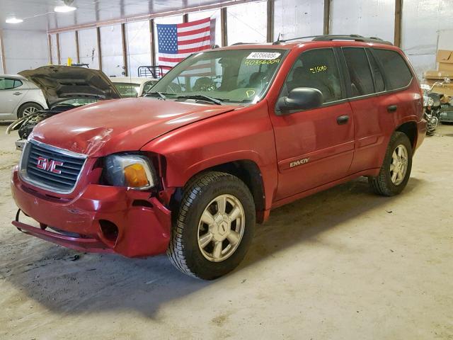 1GKDT13SX42438938 - 2004 GMC ENVOY RED photo 9